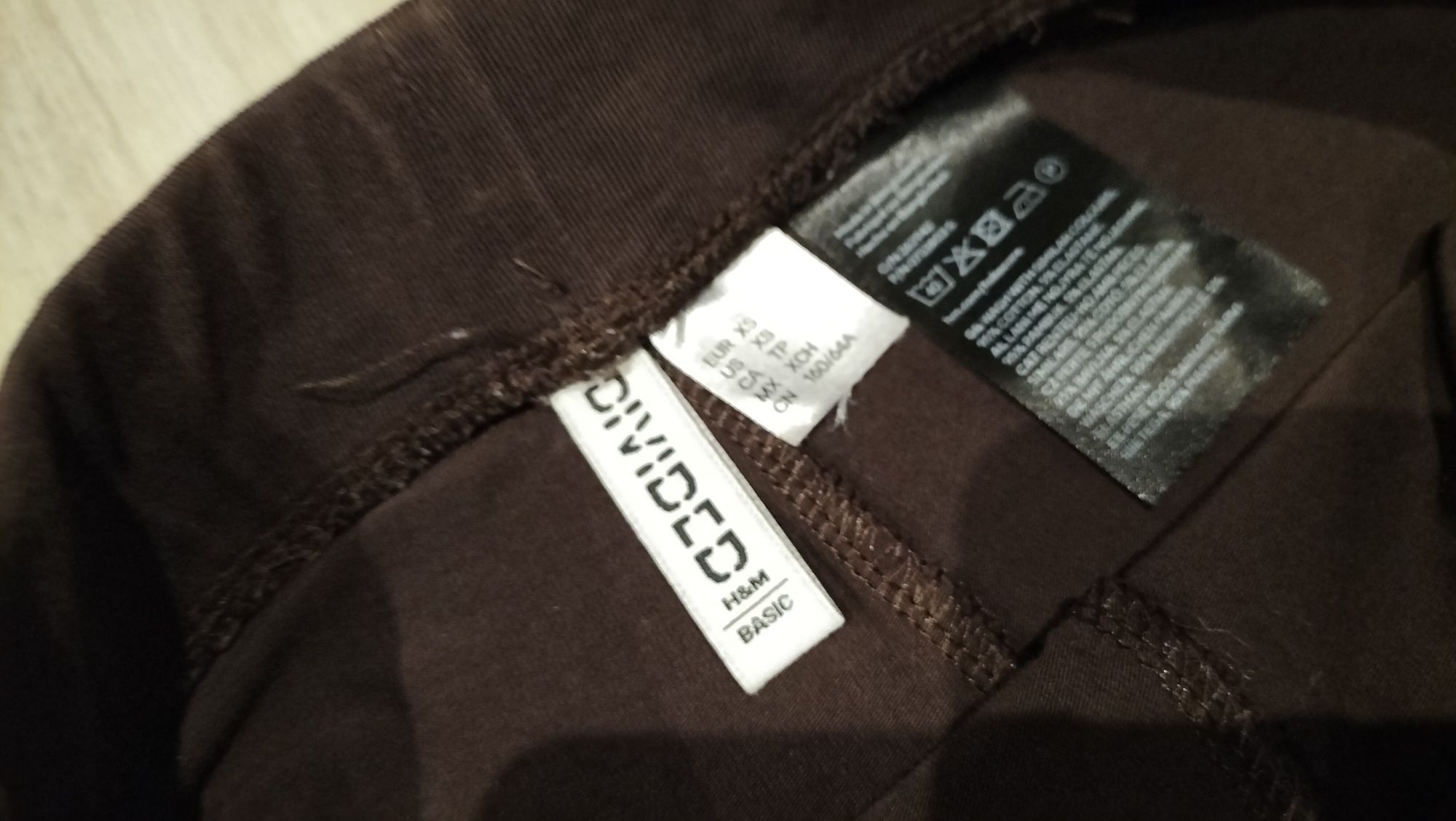 Legginsy xs brązowe