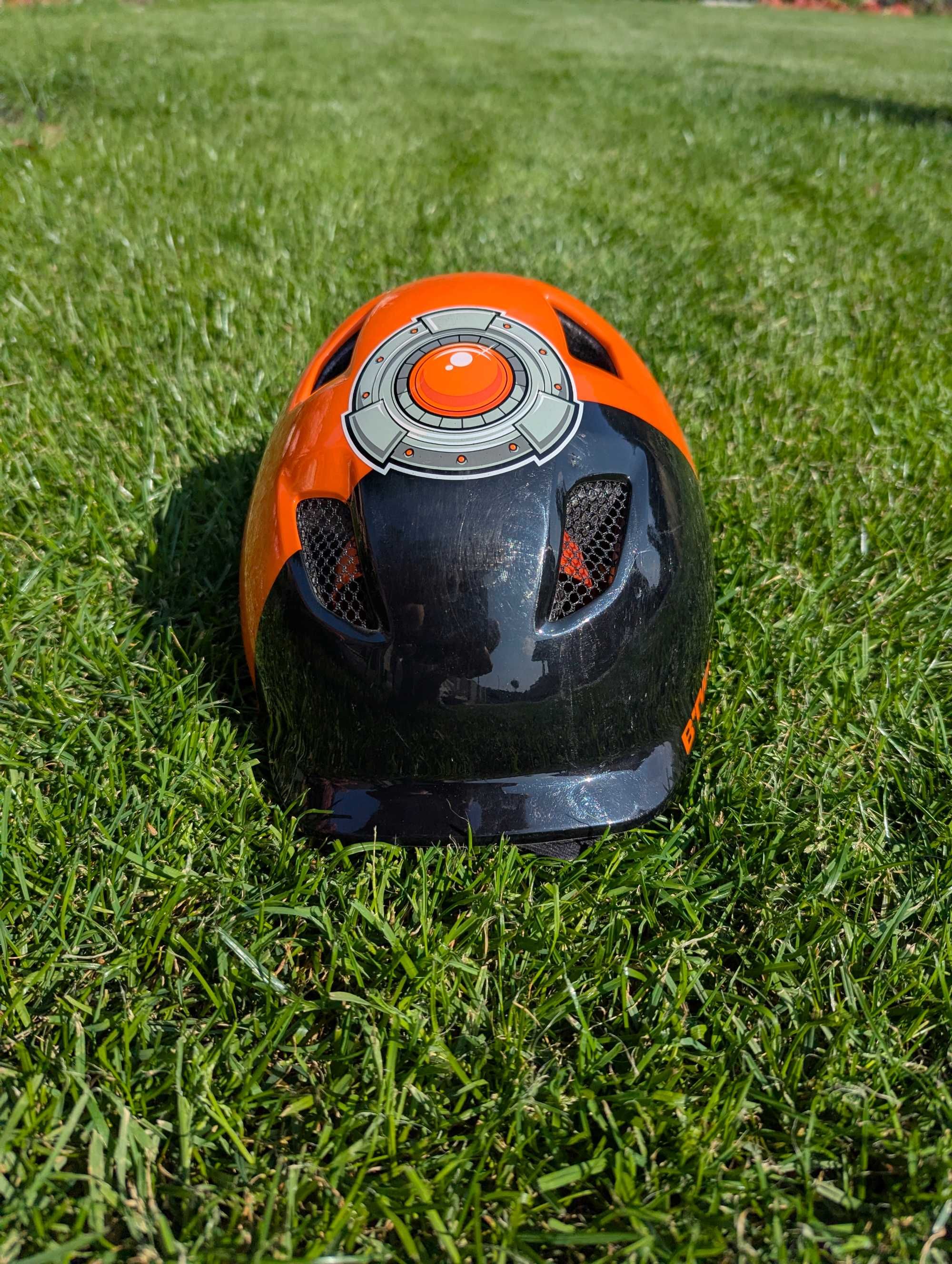 Kask na rower/hulajnogę dla dzieci BTWIN KH520 Robot 48-52cm - używany