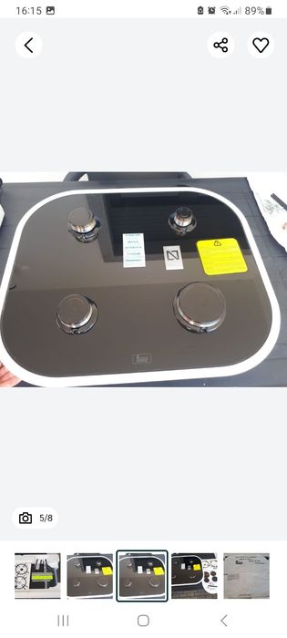 Placa encastra Teka a Gás