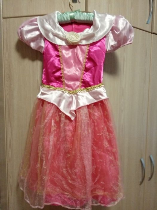 Платье карнавальное Спящая красавица Аврора 7-8 лет р.128