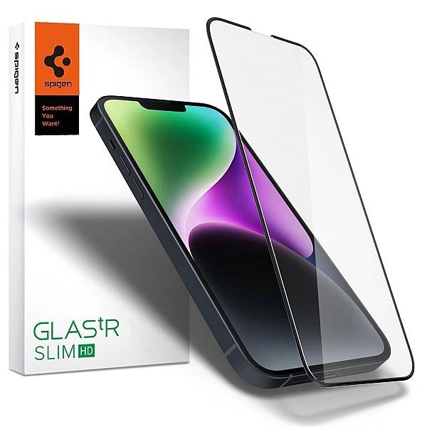 Szkło Hartowane Spigen Glass Fc Iphone 13 Pro Max / 14 Plus / 15 Plus