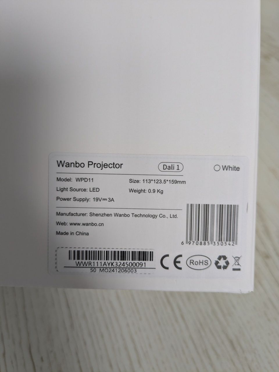 Nowy projektor Wanbo Dali 1
