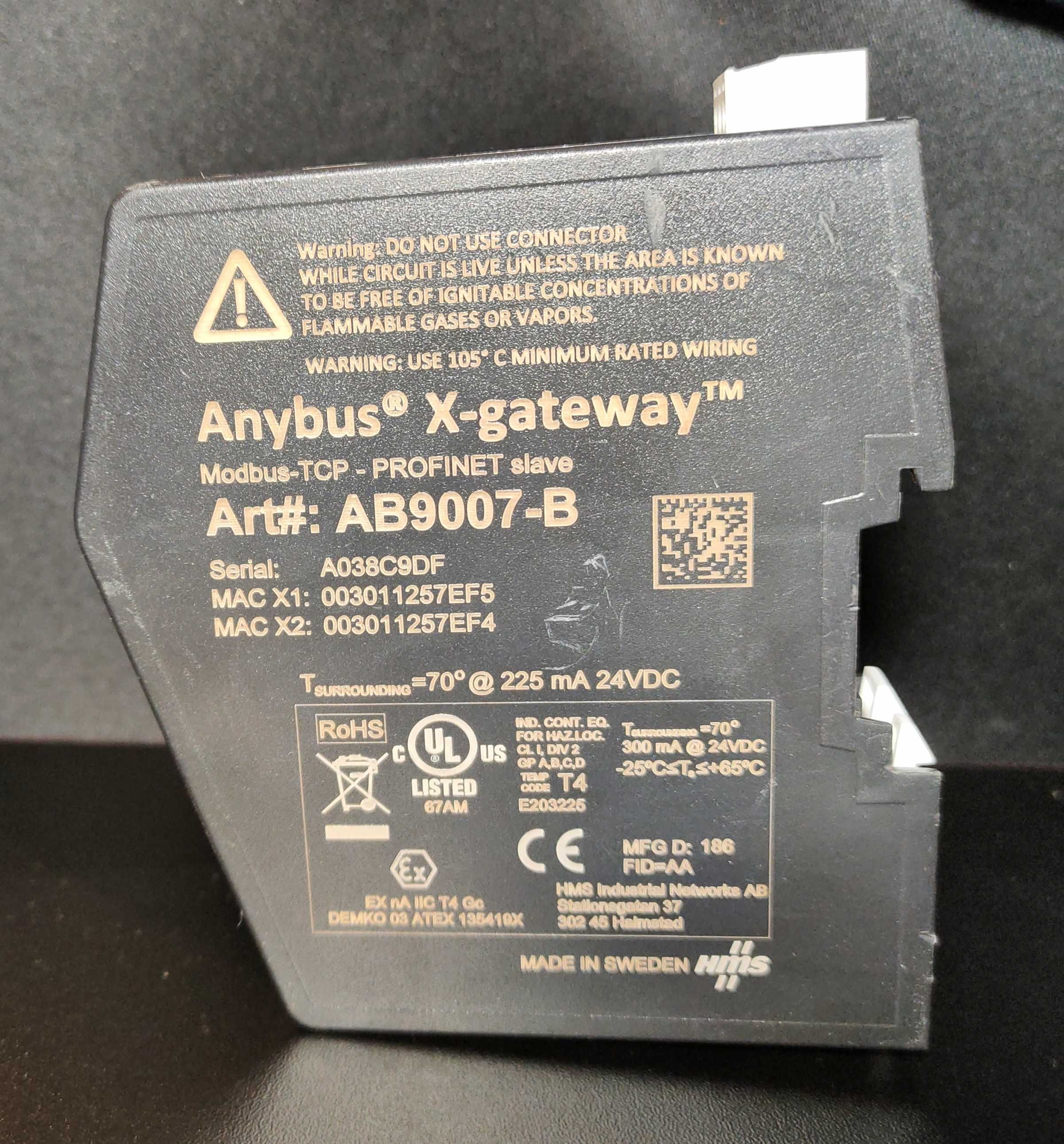 Anybus X-gateway brama