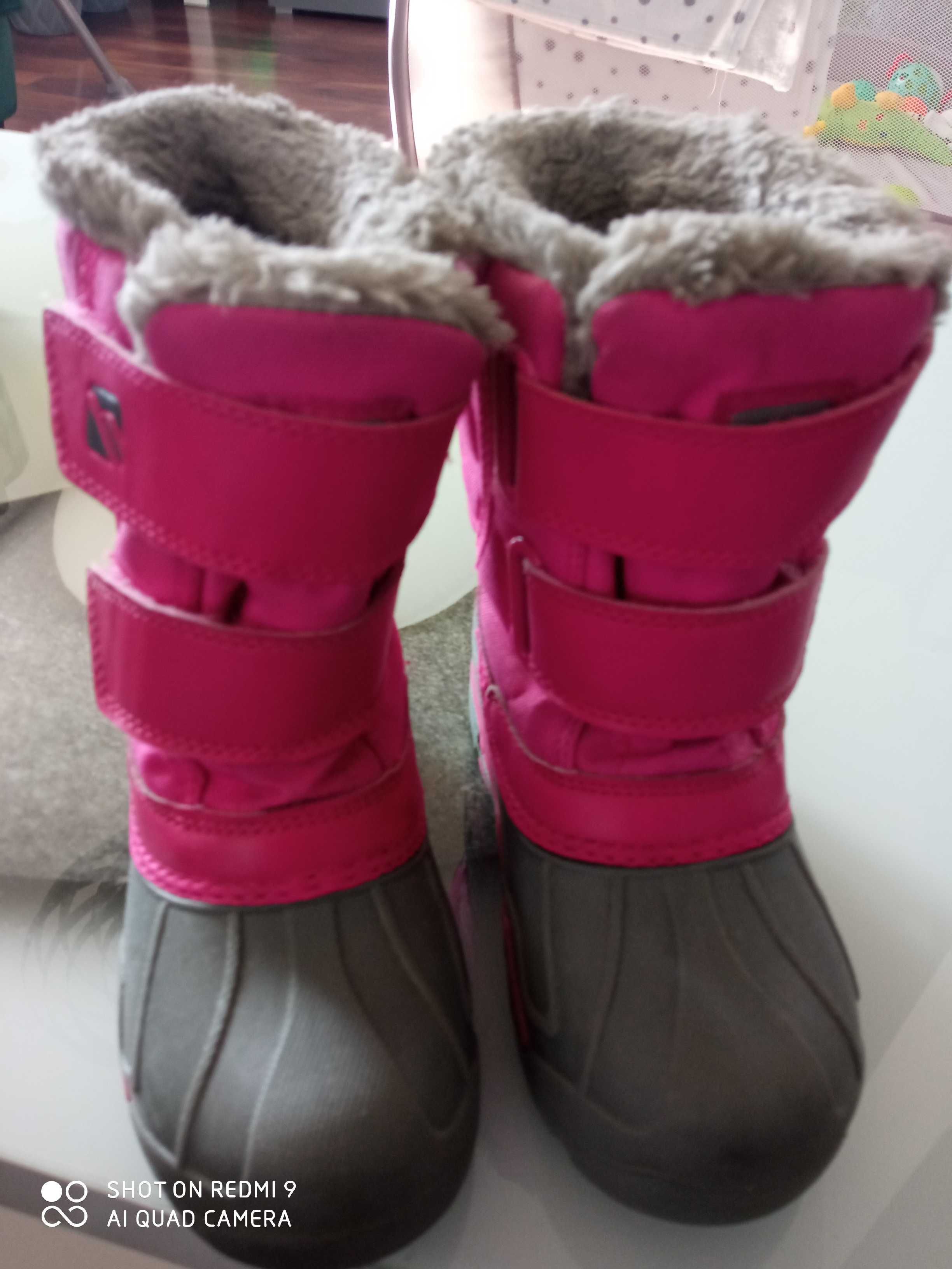 Buty śniegowce dziecięce dla dziewczynki