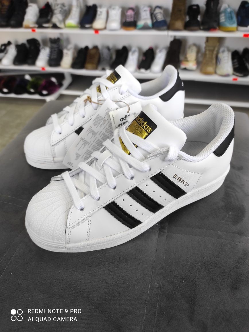 ОРИГІНАЛ 100% Кросівки Adidas Superstar J White FU7712 36