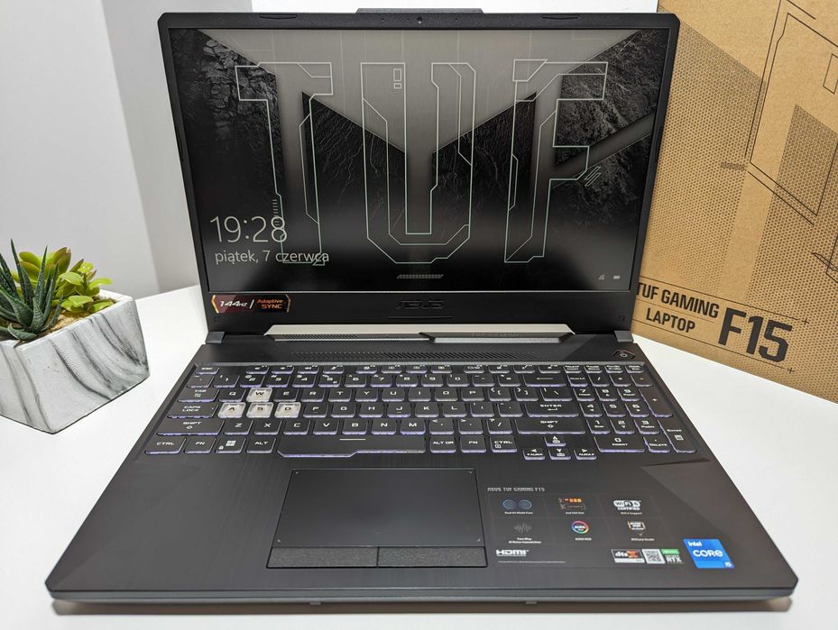 LAPTOP GAMINGOWY Asus TUF F15 NVidia GeForce RTX Intel Core komputer