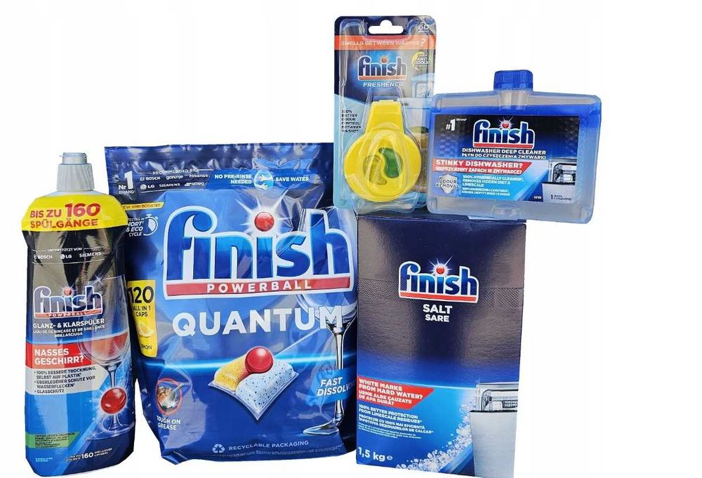 FINISH Quantum Professional kapsułki do zmywarki 100 szt. + zestaw