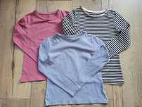 Zestaw koszulek z długim rękawem H&M 134