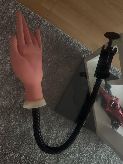 Mao treino manicure com suporte para mesa