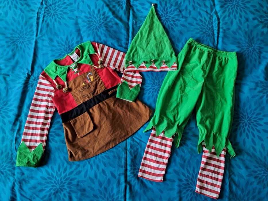 Карнавальний костюм Різдвяного Ельфа р.128