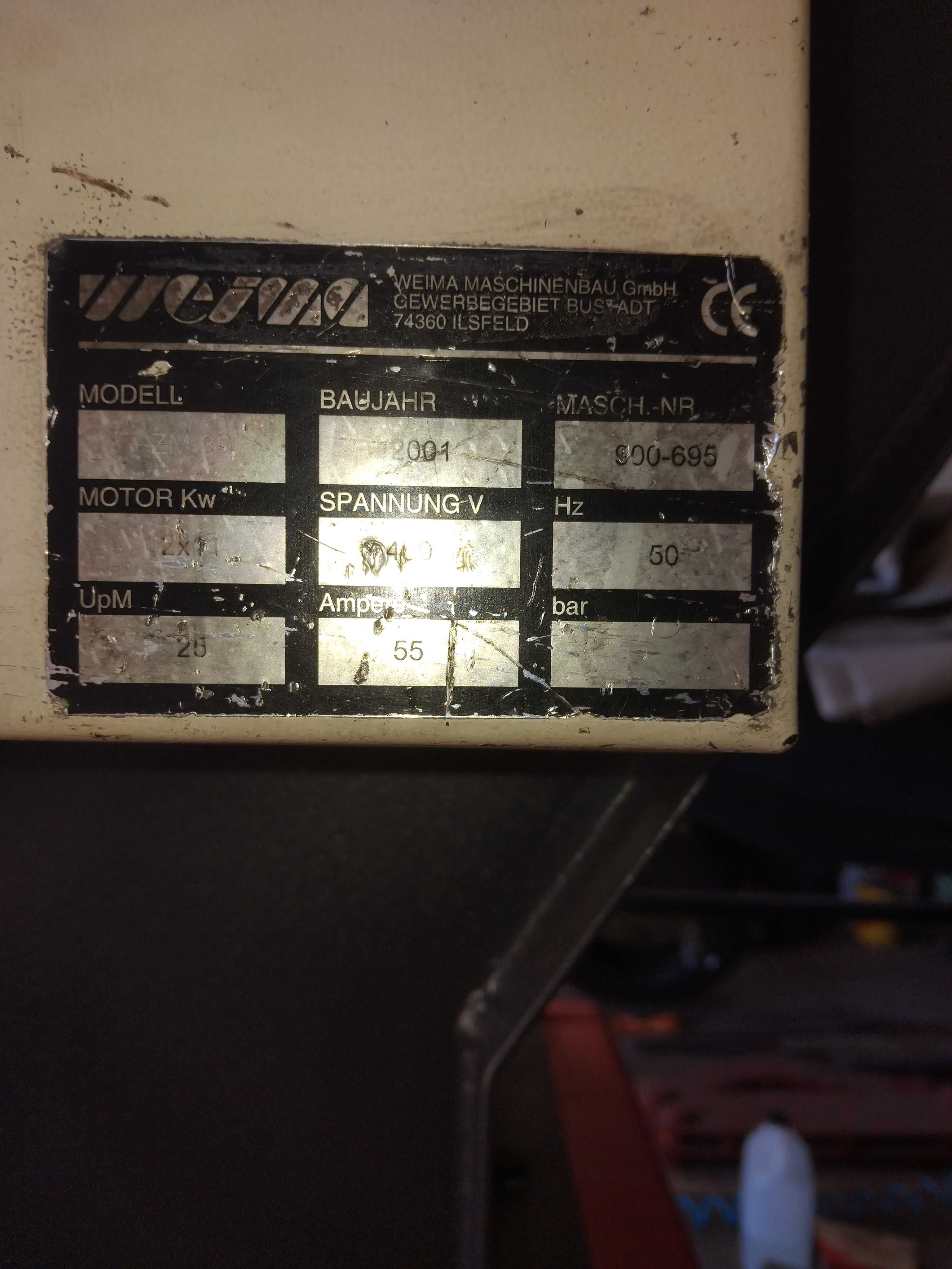 Weima zm30 22kW młyn shredder rębak rozdrabniacz kruszarka zlepy hdpe