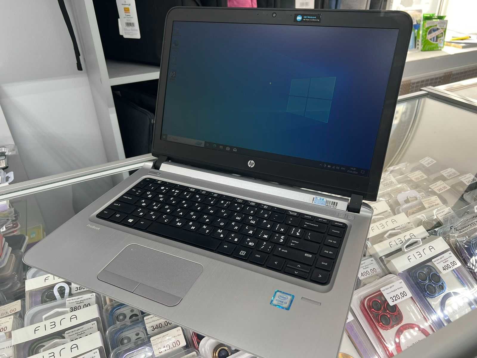 Тонкий ноутбук HP ProBook 440 G3, i3, SSD, 8 GB, батарея нова