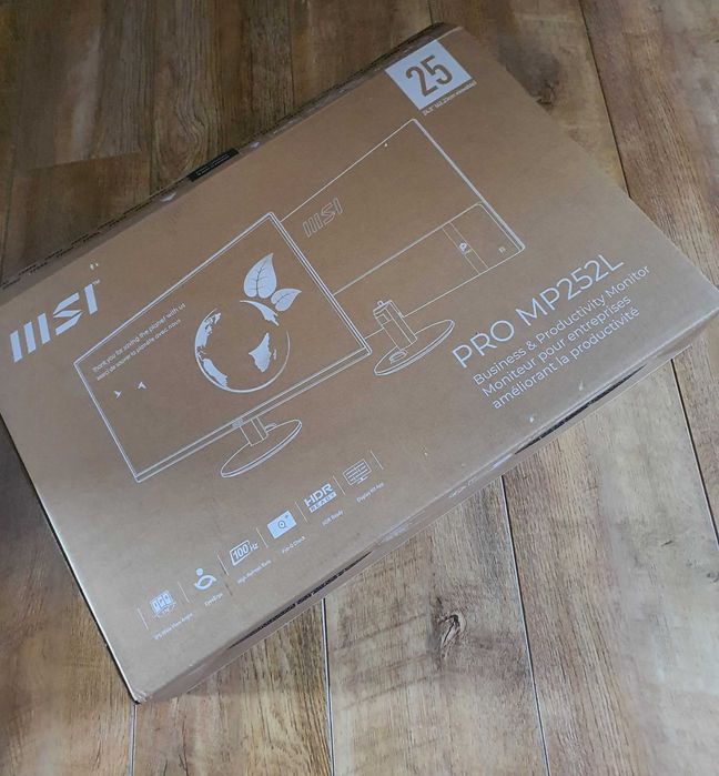 24,5" monitor MSI PRO display port hdmi IPS hdr fhd gw GWARANCJA 100HZ