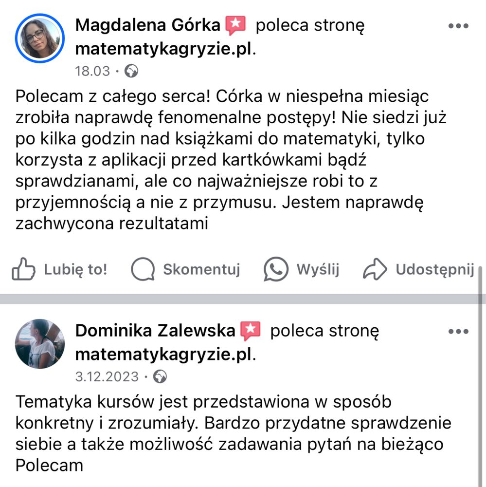 Korepetycje z matematyki z autorką aplikacji Matematyka Gryzie