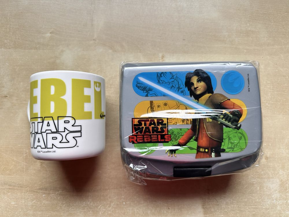 Zestaw kubek Star Wars pojemnik na lunch śniadanie Disney nowe