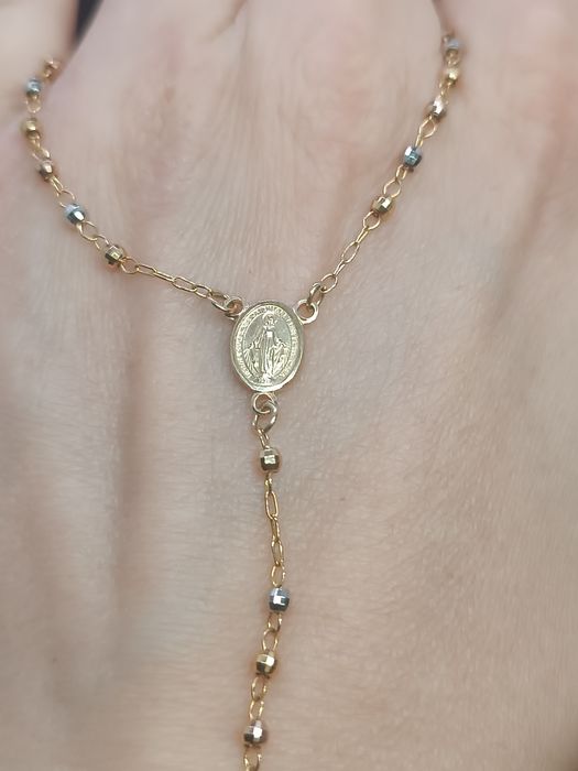 Naszyjnik różaniec złoty