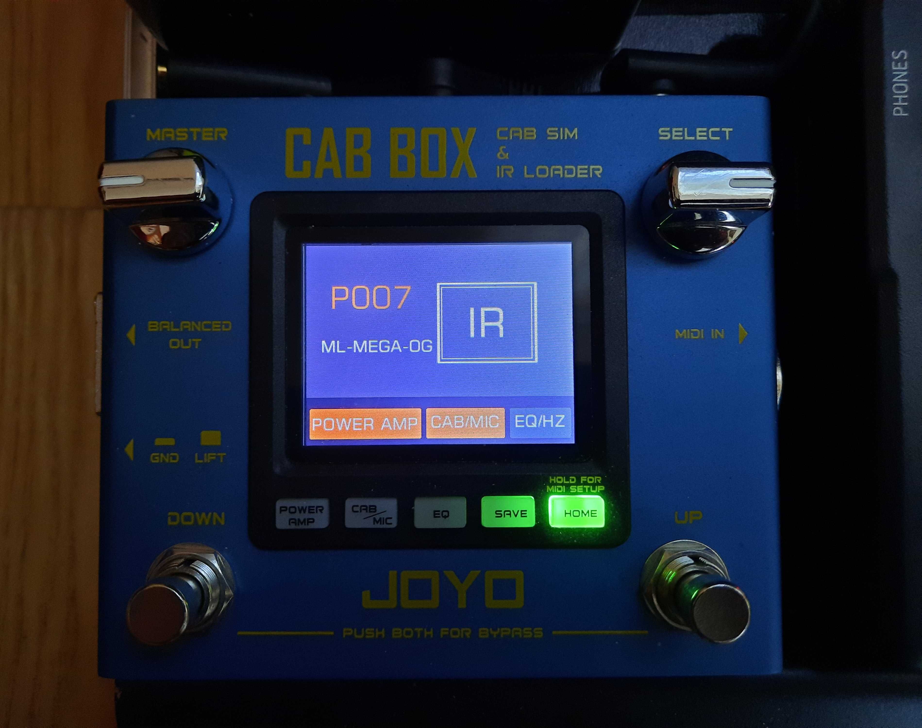 Joyo CAB BOX - symulacja kolumn gitarowych ładowarka IR