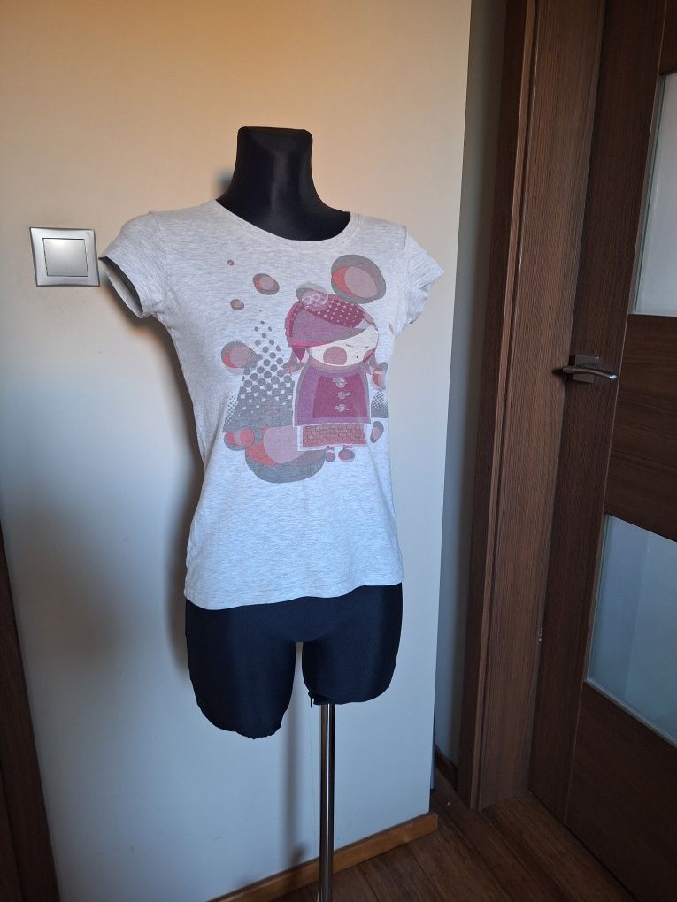 Cropp t-shirt/bluzka z krótkim rękawikiem