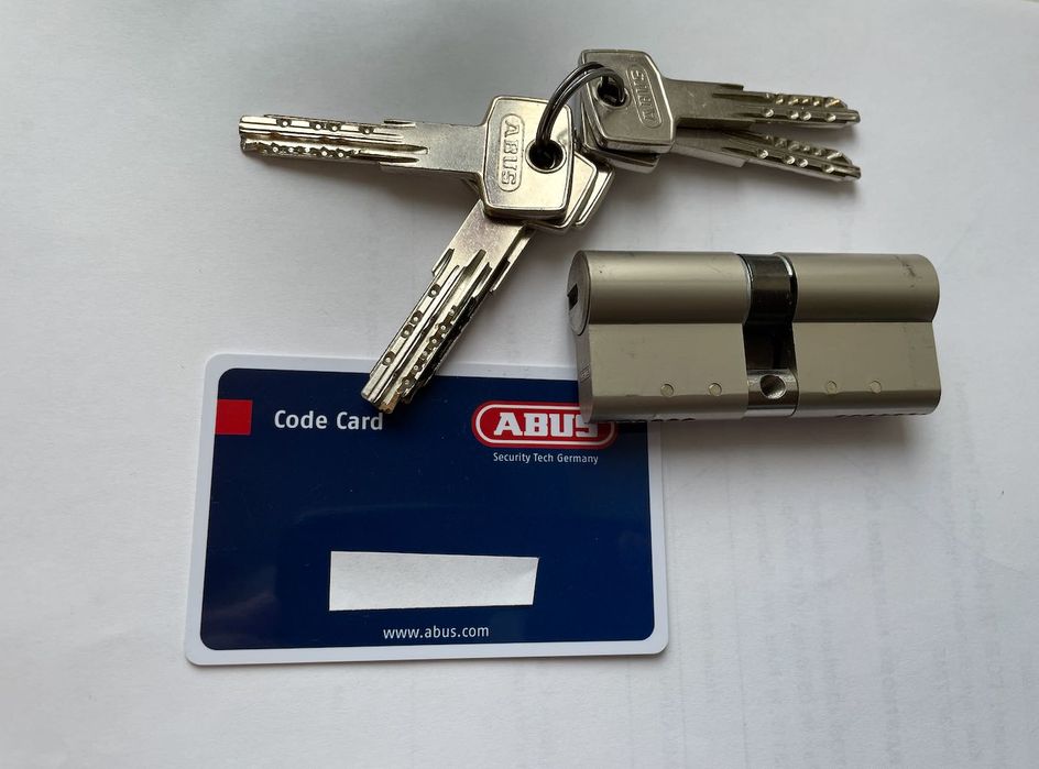 Циліндр до квартирного замка Abus D15 70 (35x35) ключ-ключ нікель