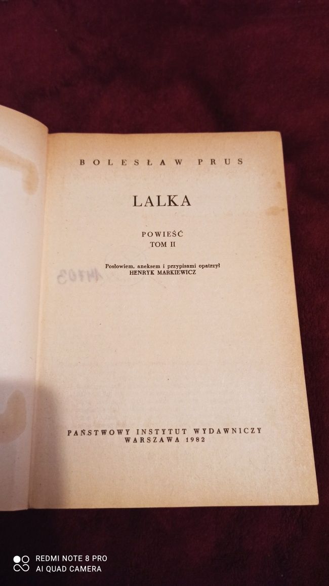 Książka Lalka - B. Prus