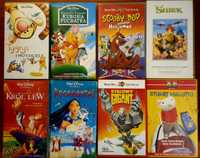 VHS Bajki Tom & Jerry Shrek Krol Lew Kubuś Puchatek Pocahontas