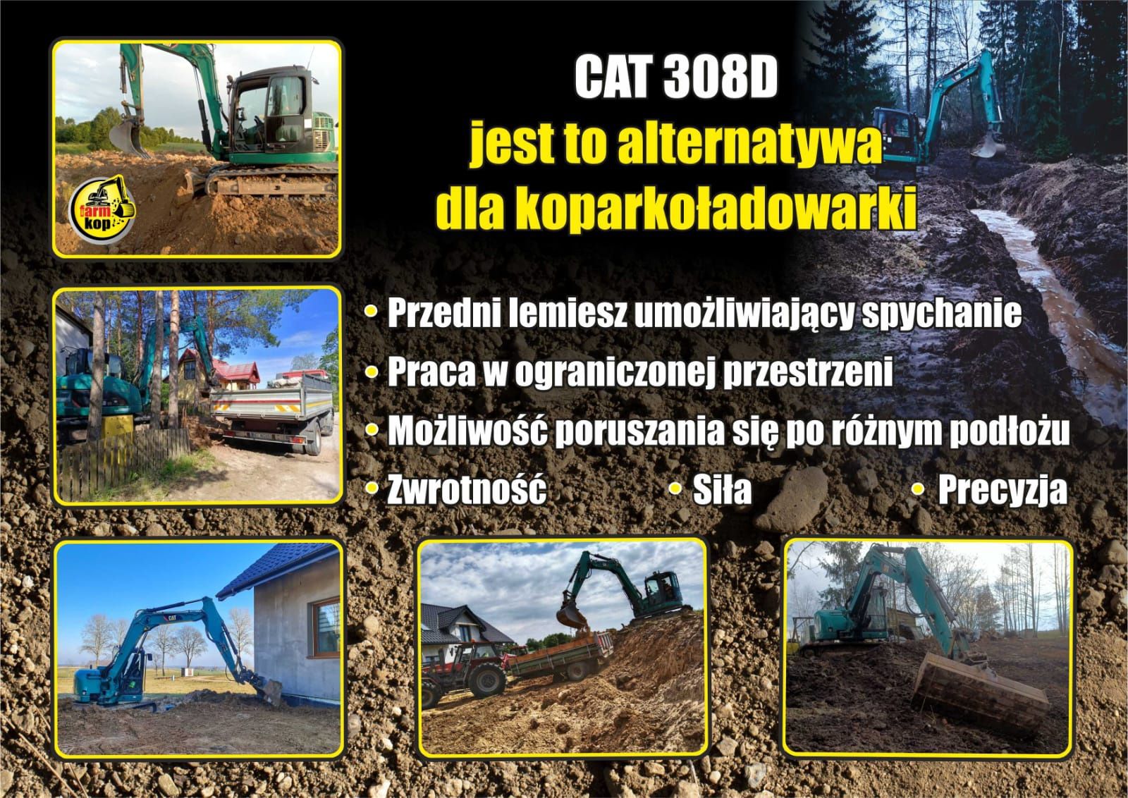 Roboty ziemne, niwelacja, wykopy, koparka koparko ładowarka