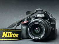 б/у Nikon D3200 з об'єктивом Nikkor 18-55mm у гарному стані