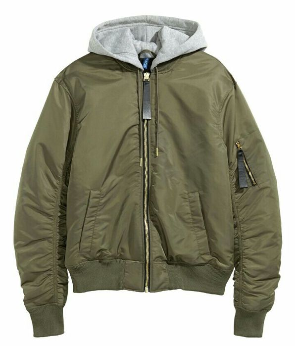 H&M р.54-56 с капюшоном куртка мужская