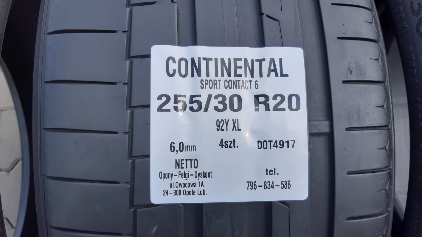Opony Continental 255 30 R20