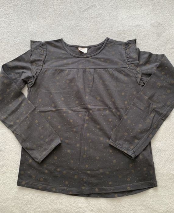 Tape a L’oeil grafitowa bluzeczka w złote gwiazdki r. 140  10 lat