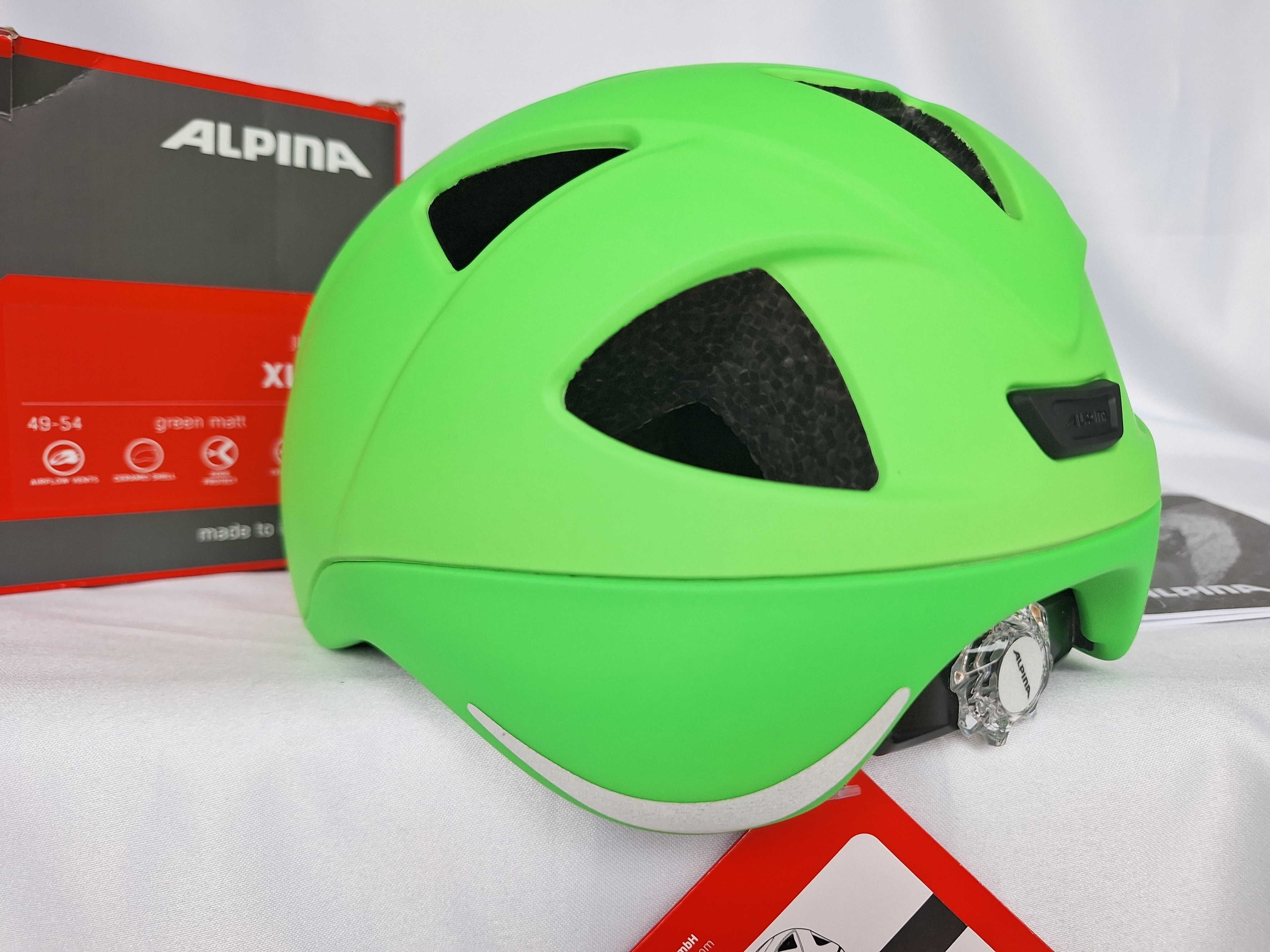 Kask rowerowy dziecięcy Alpina Ximo L.E Green Matt 49-54cm