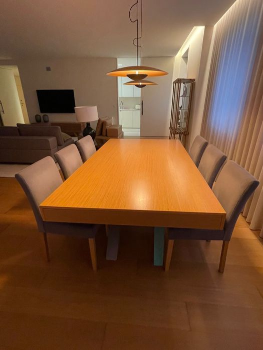 Conjunto Mesa de Jantar (Com Prolongador) + 6 Cadeiras