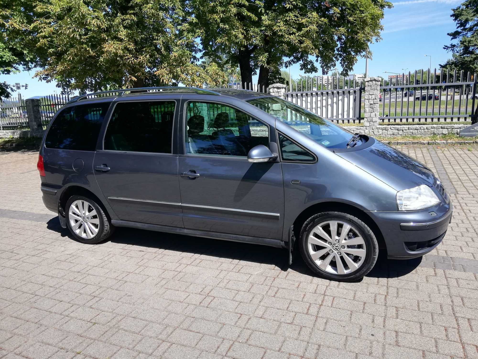 VW sharan 1,9TDI 4x4, klima, alufelgi, skora, tempomat,7 osobowe