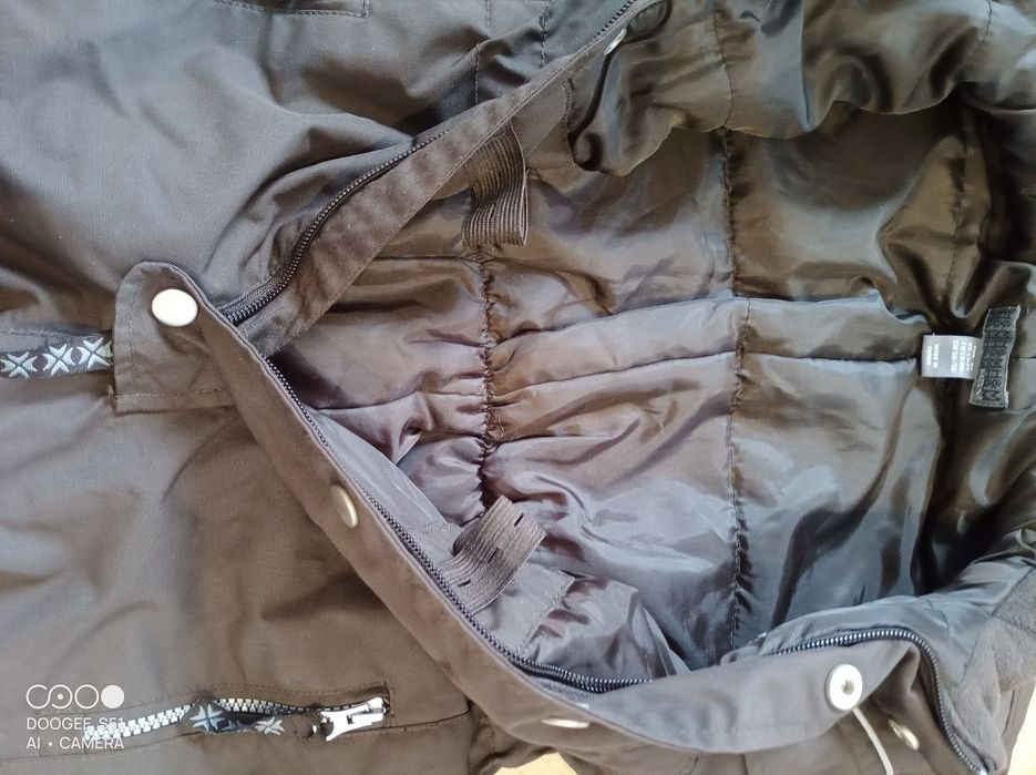 Kombinezon zimowy, dziecinny, chłopięcy, brązowy H&M róż.92