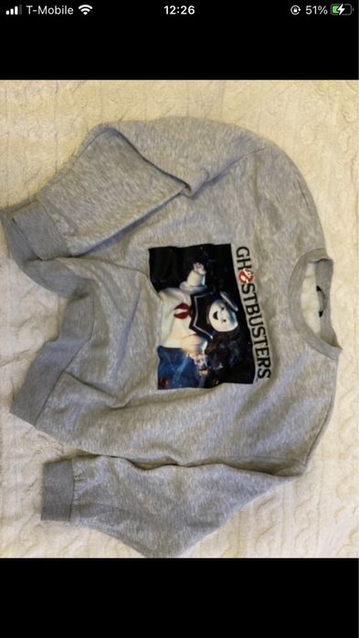 Szara bluza ghostbusters