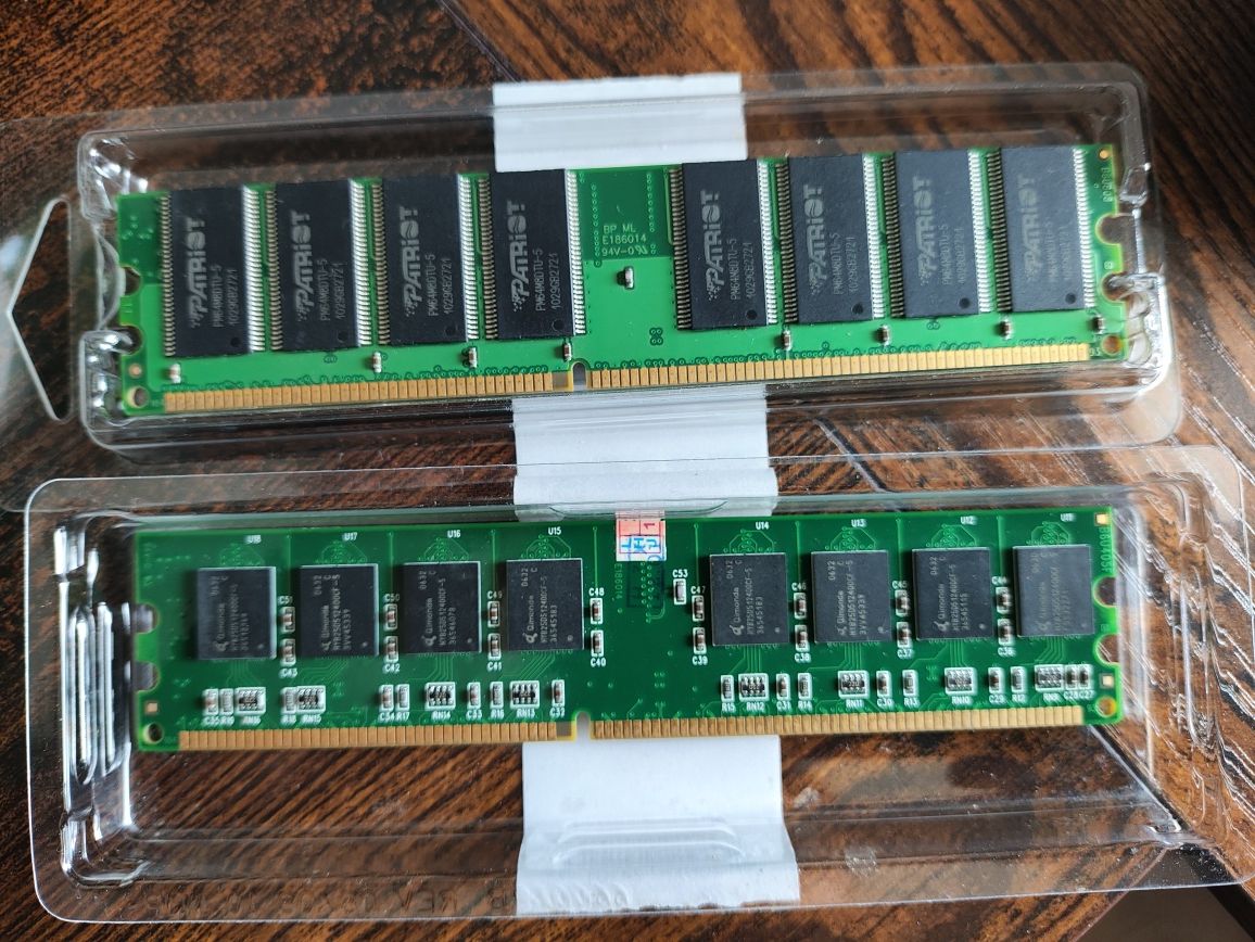 3x pamięć RAM 1gb, 1gb, 5122mb DDR GB 400MHz CL3 Patriot, Qimonda, Kin