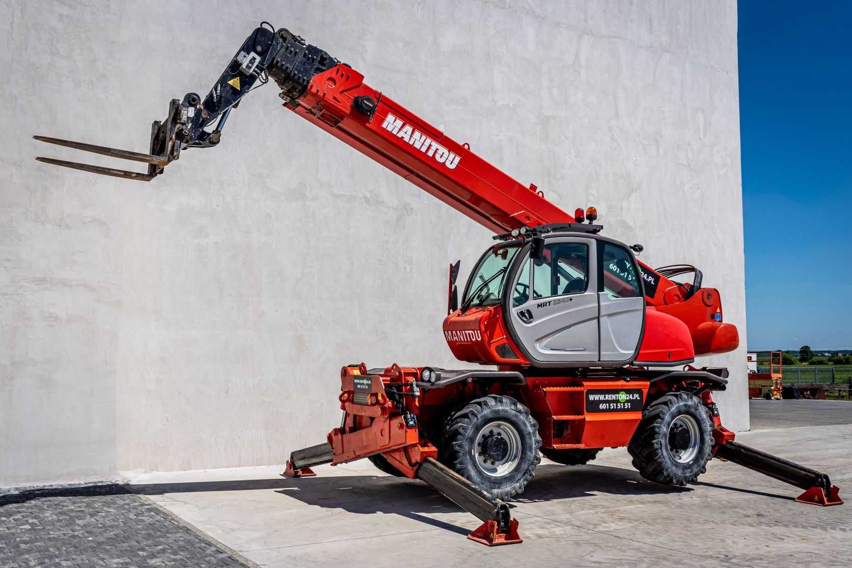 Wynajem ładowarek, teleskopów, podnośników JCB Genie Manitou Merlo JLG