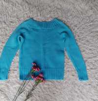Niebieski sweter damski M