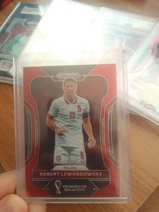 Karta piłkarska Panini prizm 2022 Lewandowski