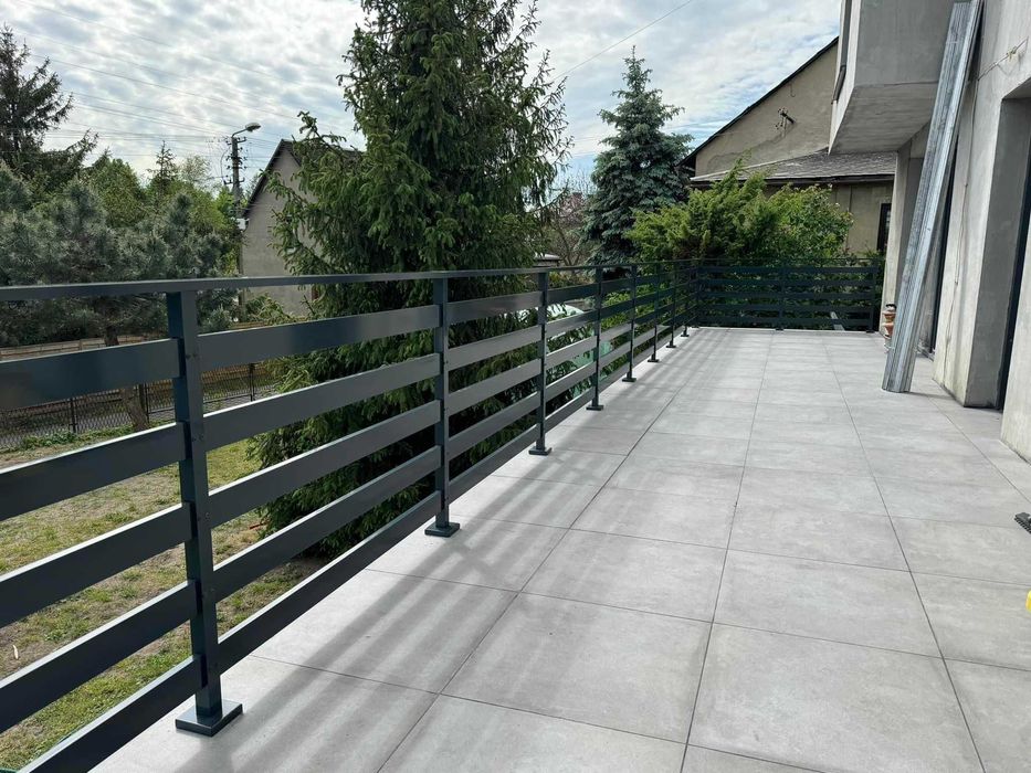 Balustrada balkonowa balustrady aluminiowe Barierki stali nierdzewnej