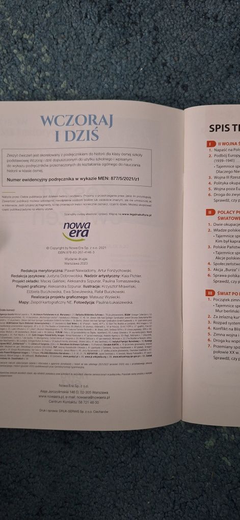 Wczoraj i dziś 8 (zeszyt ćwiczeń)