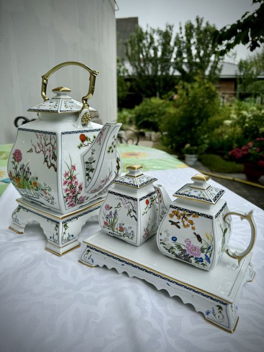 Franklin Mint Porcelain Japanese Tea Service by Naoko Nobata 1986