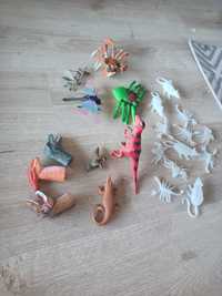 Zabawki dinozaury, owady, pajak