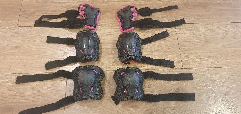 Ochraniacze dziecięce Rollerblade Skate Gear Junior black/pink XXXS
