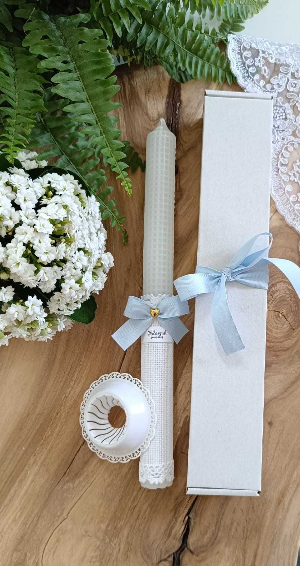 Świeca do Chrztu Świętego Świeca Szatka