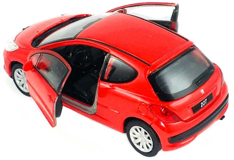 Peugeot 207 model metal WELLY 1:34 Czerwony