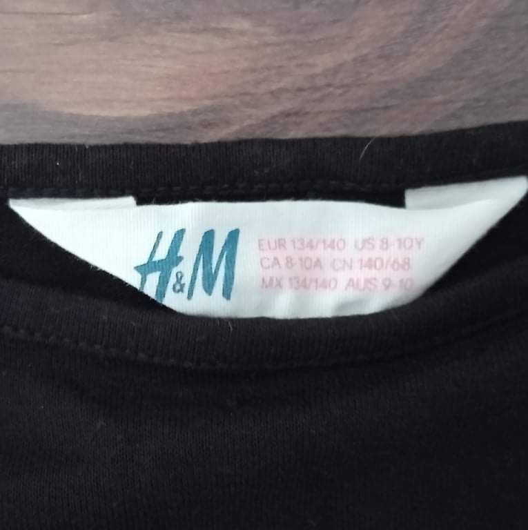 H&M tunika bluzka dla dziewczynki w rozmiarze 134/140