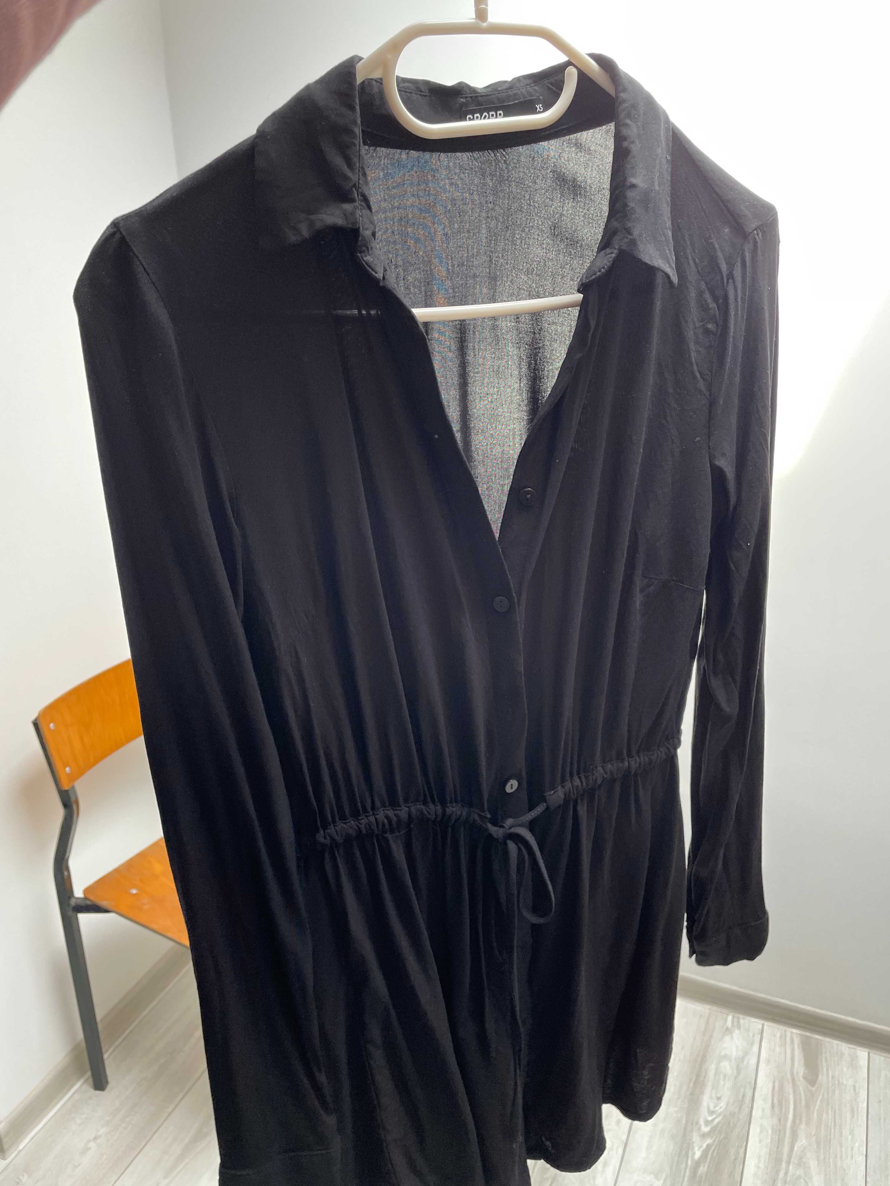 Koszula damska tunika z długim rękawem czarna Cropp XS S dla kobiety
