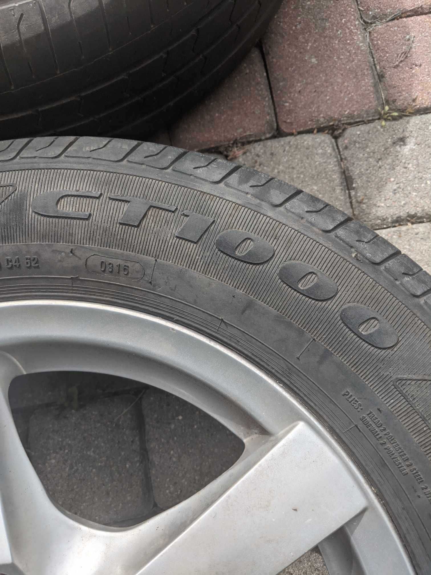 KOŁA FELGI ALU 16 MERCEDES + OPONY 215/65/16 oryginalne VITO  5x112