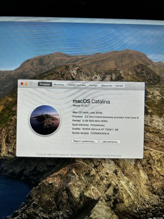 IMac 27 i5, 3,2 Ghz 8Gb 1TB SSD 2013